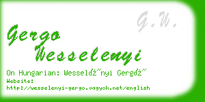 gergo wesselenyi business card